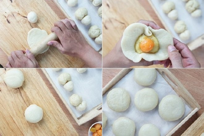 Cách làm vỏ bánh pía đậu xanh 2 trứng