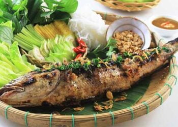 Cá lóc nướng trui